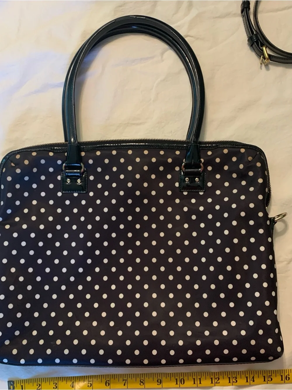 Kate Spade Polka Dots Laptop Tote with Removable Strap